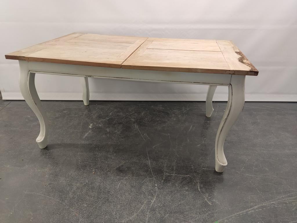 eettafel massief teak houten hoge tafel uittrekbaar, Huis en Inrichting, Tafels | Eettafels, Gebruikt, 50 tot 100 cm, 200 cm of meer