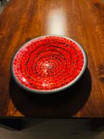Rode mozaïek schaal - Wereldwinkel, Schaal, Rond, Ophalen of Verzenden, Glas