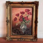 Ad Blok van der Velden (1913-1980), stilleven, rozen in vaas, Antiek en Kunst, Ophalen of Verzenden