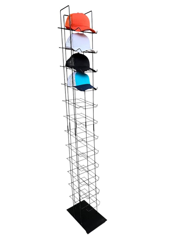 Nieuw Rek voor Baseballcaps – 12 Plekken – Staand Display, Ophalen, Nieuw