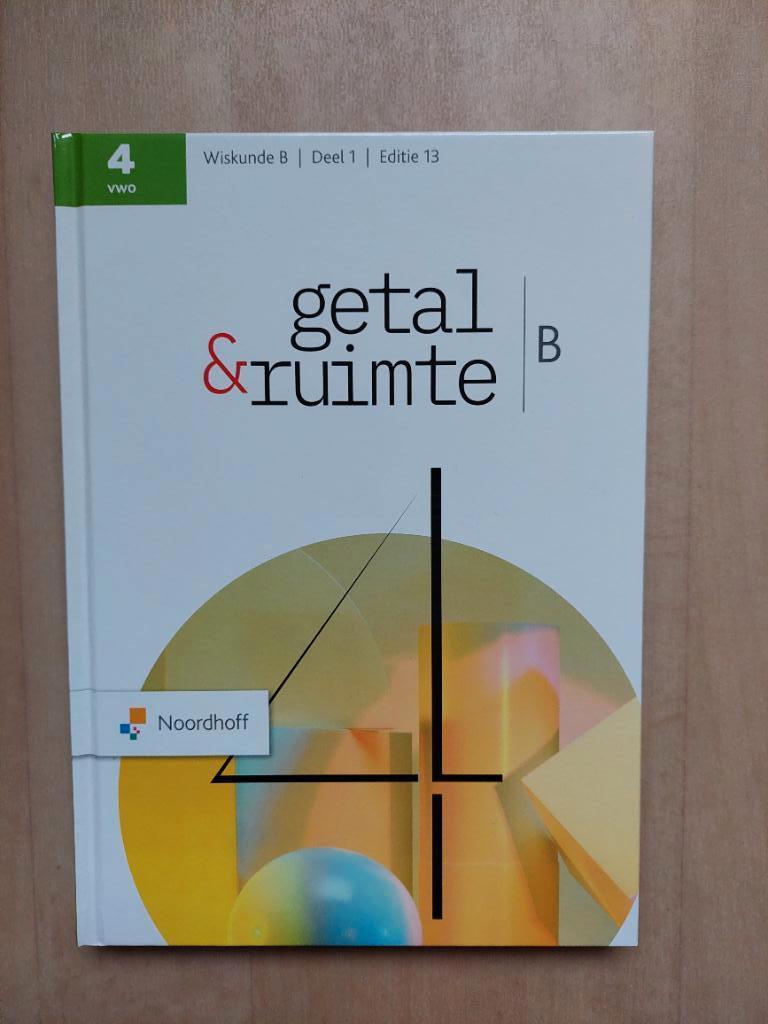 Getal & Ruimte klas 4 vwo wiskunde B - deel 1, VWO, Nieuw, Ophalen of Verzenden, Wiskunde B