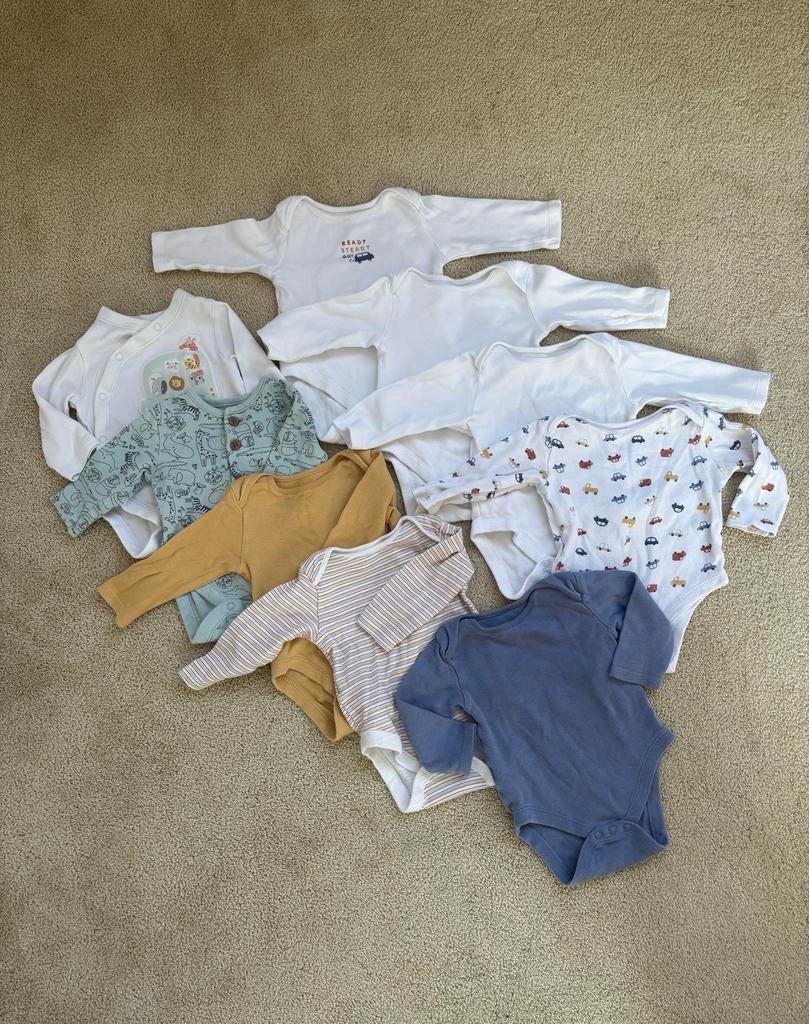 Primark 9 x rompertjes 62-68 cm, Ophalen of Verzenden, Zo goed als nieuw, Maat 62