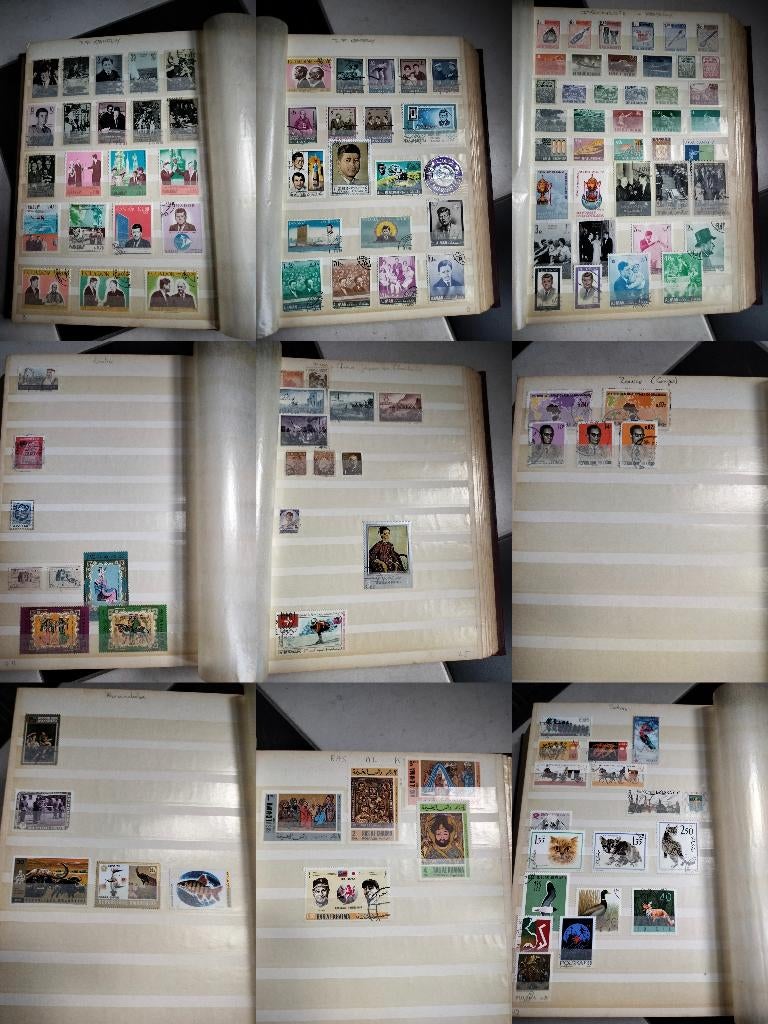 Mooie postzegelalbum (motiefverzameling) - JFK, Kunst & Dier, Ophalen