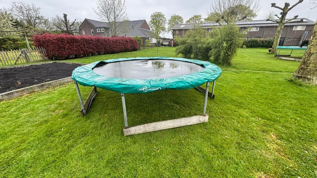 Cranenbroek trampoline 250 cm (310 cm met rand), Ophalen, Gebruikt