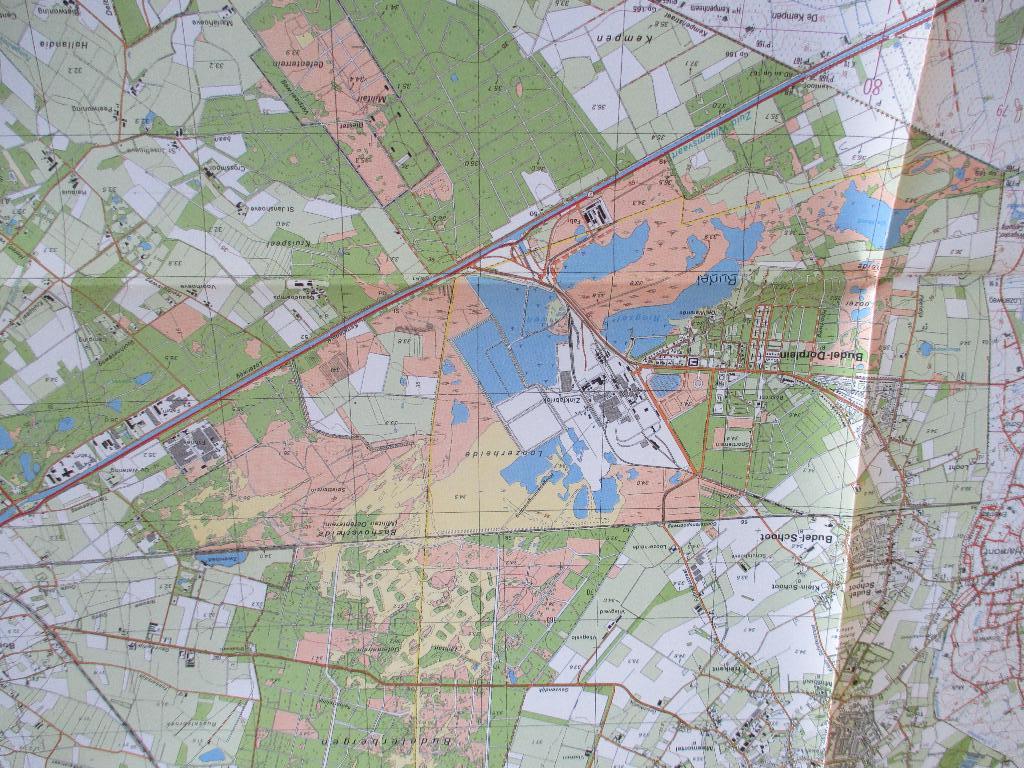 Topografische landkaart Limburg, Boeken, Atlassen en Landkaarten, Topografische Dienst Nederland, Ophalen of Verzenden, 1800 tot 2000