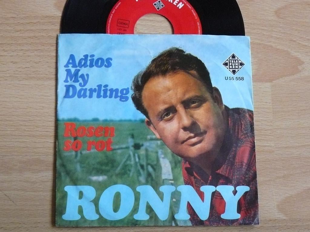 single Ronny * Adios my darling / Rosen so rot, Cd's en Dvd's, Vinyl Singles, Verzenden, Gebruikt, Pop, Single