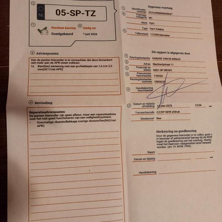 Fiat Panda 1.2 44KW 60PK 2006, Auto's, Fiat, Particulier, Panda, ABS, Airbags, Boordcomputer, Centrale vergrendeling, Dakrails