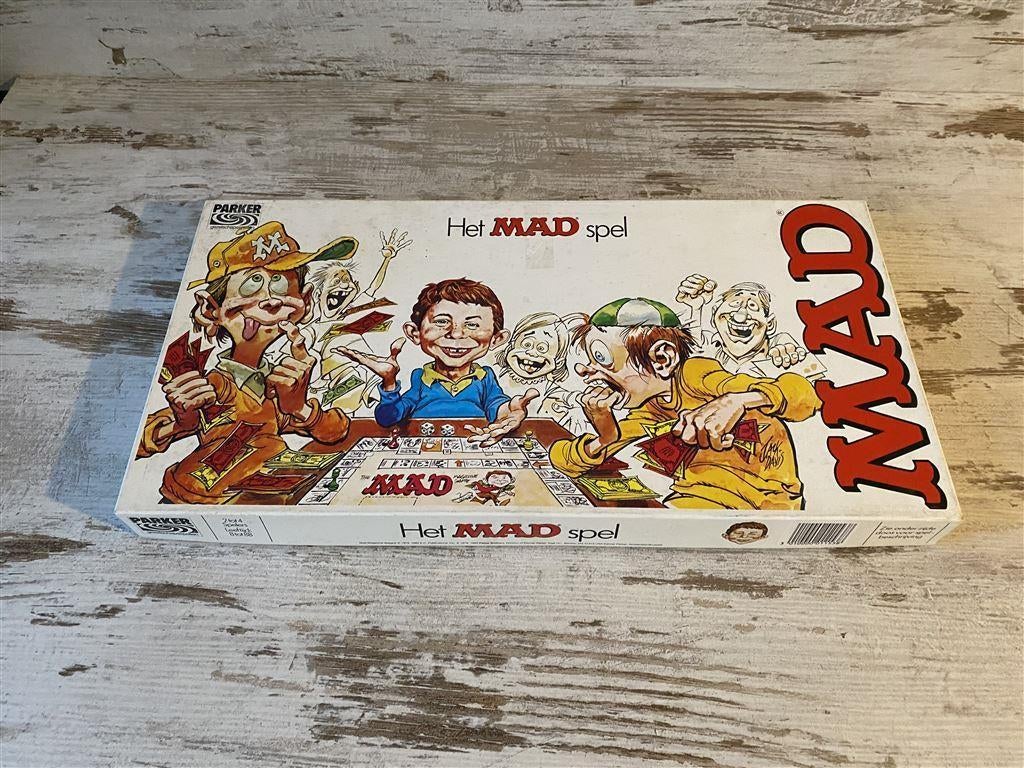 het mad spel parker gezelschapsspellen [s257], Hobby en Vrije tijd, Gezelschapsspellen | Bordspellen, Verzenden, Zo goed als nieuw