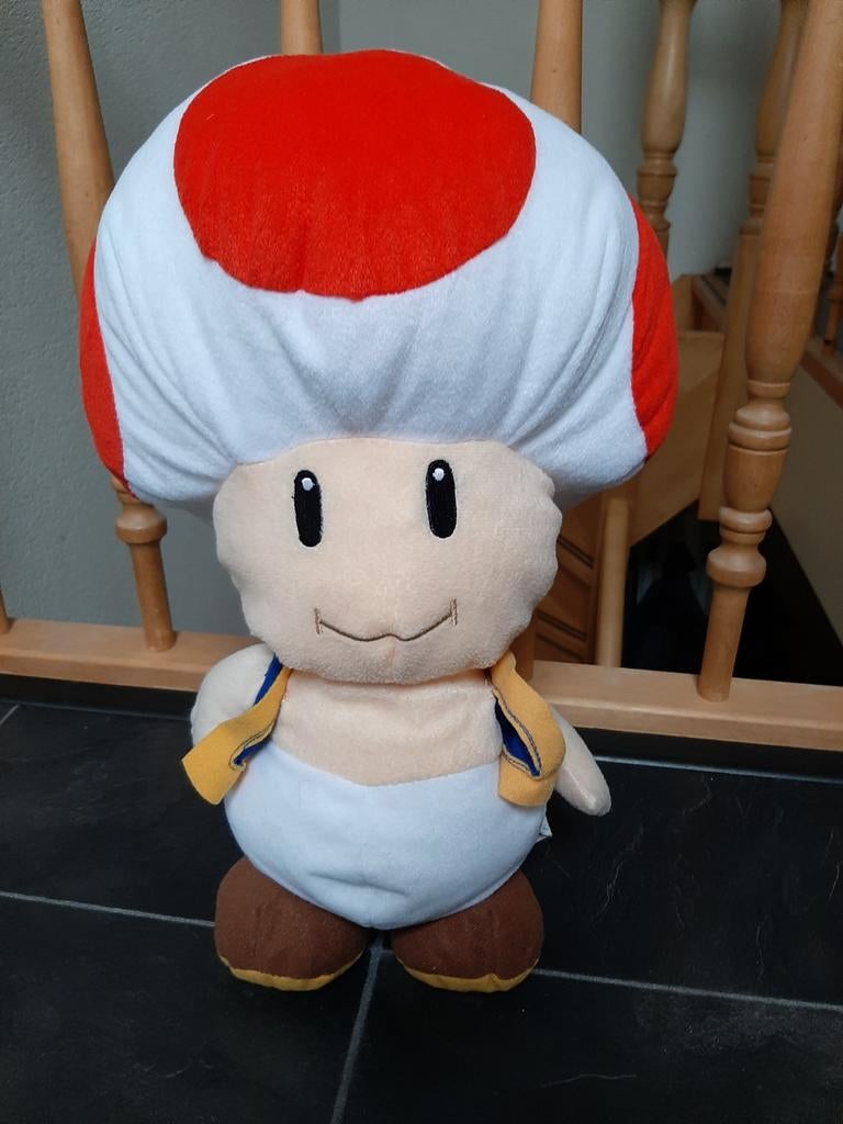 Grote super Mario Toad knuffel, Kinderen en Baby's, Speelgoed | Knuffels en Pluche, Ophalen of Verzenden