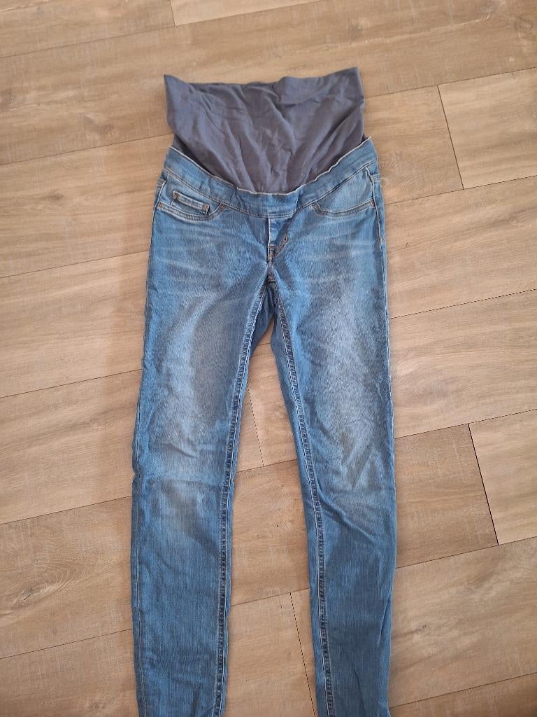 Noppies zwangerschapsbroek, ella - Jeggings - maat 26, Blauw, Ophalen of Verzenden, Zo goed als nieuw, Noppies
