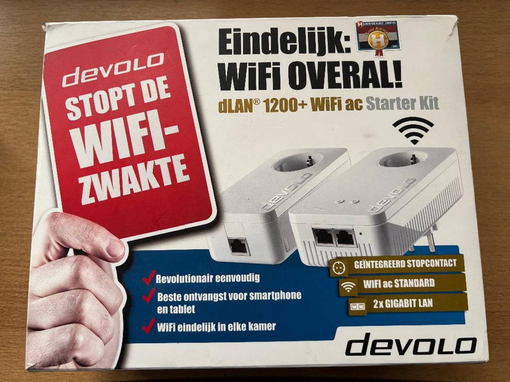 Devolo dLan 1200+ Starter kit, Computers en Software, WiFi-versterkers, Ophalen of Verzenden, Gebruikt, Devolo