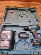 Makita BDF343 Accuboormachine met lader en 2 accu's, Doe-het-zelf en Verbouw, Gereedschap | Boormachines, Ophalen, Gebruikt, Variabele snelheid