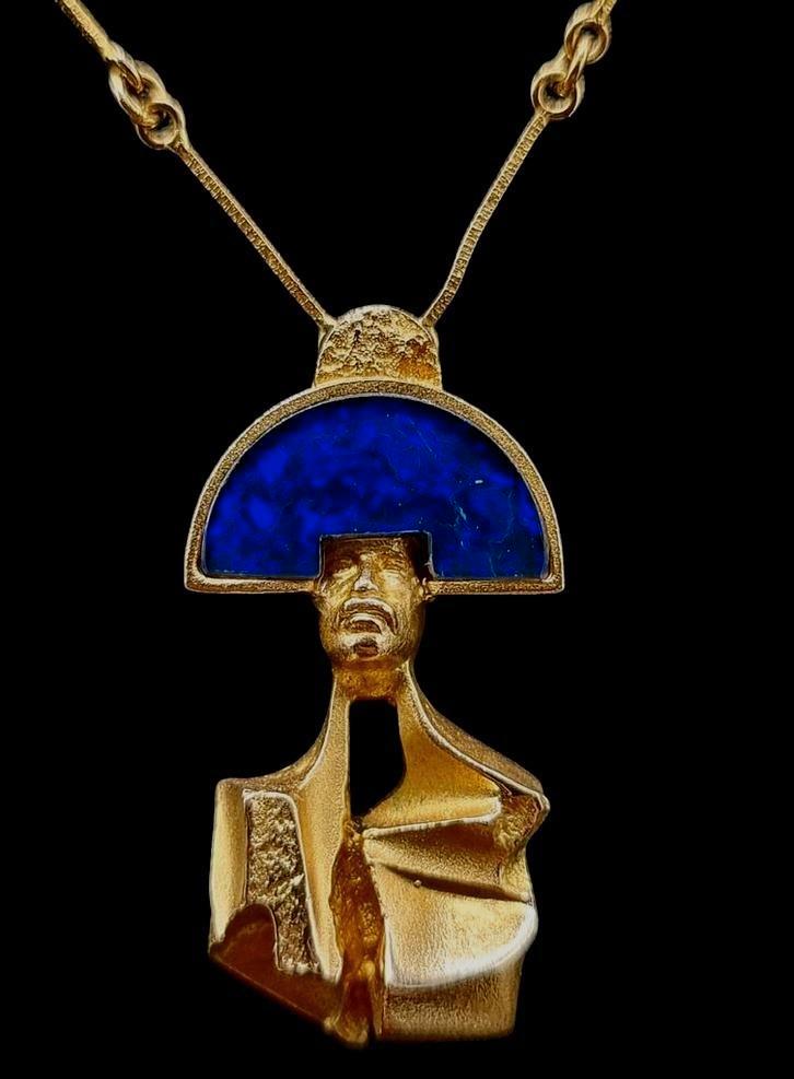 Prachtige Lapponia Ketting goud & Opaal Björn Weckström Finl, Sieraden, Tassen en Uiterlijk, Antieke sieraden, Ketting, Goud, Verzenden