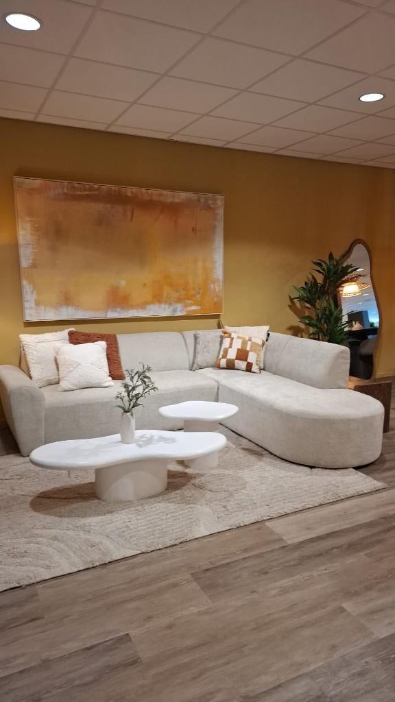 Label51 hoekbank, Huis en Inrichting, Banken | Bankstellen, Ophalen, Hoekbank, Zo goed als nieuw, Stof