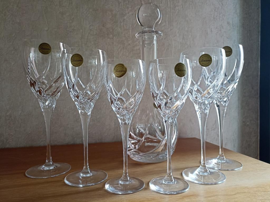 Kristallen set van Toscane, Ophalen of Verzenden