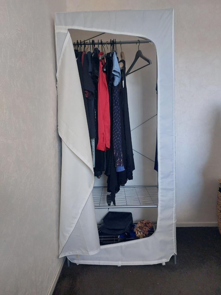 Textiele kledingkast, Huis en Inrichting, Woonaccessoires | Spiegels, Ophalen, Rechthoekig, 150 tot 200 cm