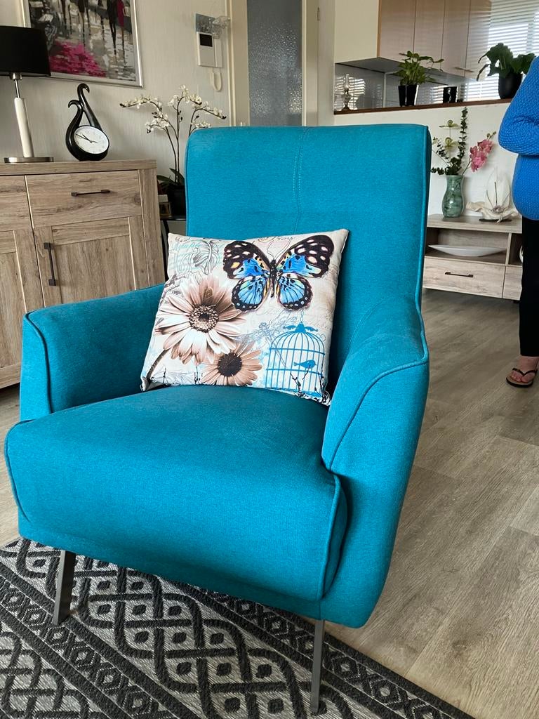 Fauteuil Henders en Hazel IN PRIJS VERLAAGD    NU 50 euro, Ophalen, Zo goed als nieuw, Stof, 75 tot 100 cm