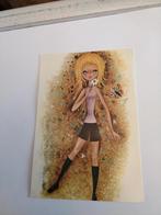 MEISJE. MET BLOEM, Ophalen of Verzenden, Voor 1920, Kinderen