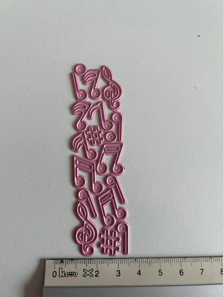 Snijmal muzieknootjes, Hobby en Vrije tijd, Ophalen of Verzenden, Nieuw, Overige thema's, Pons of Mal