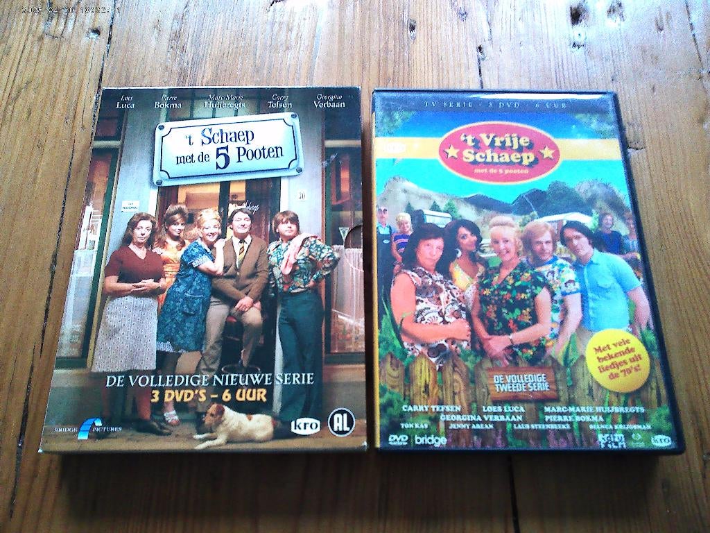 't schaep met de 5 pooten / 't vrije schaep DVD serie 1 en 2, Cd's en Dvd's, Alle leeftijden, Ophalen of Verzenden, Gebruikt, Komedie