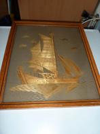 schilderijen indonesie van kunst fineer hout, Ophalen of Verzenden