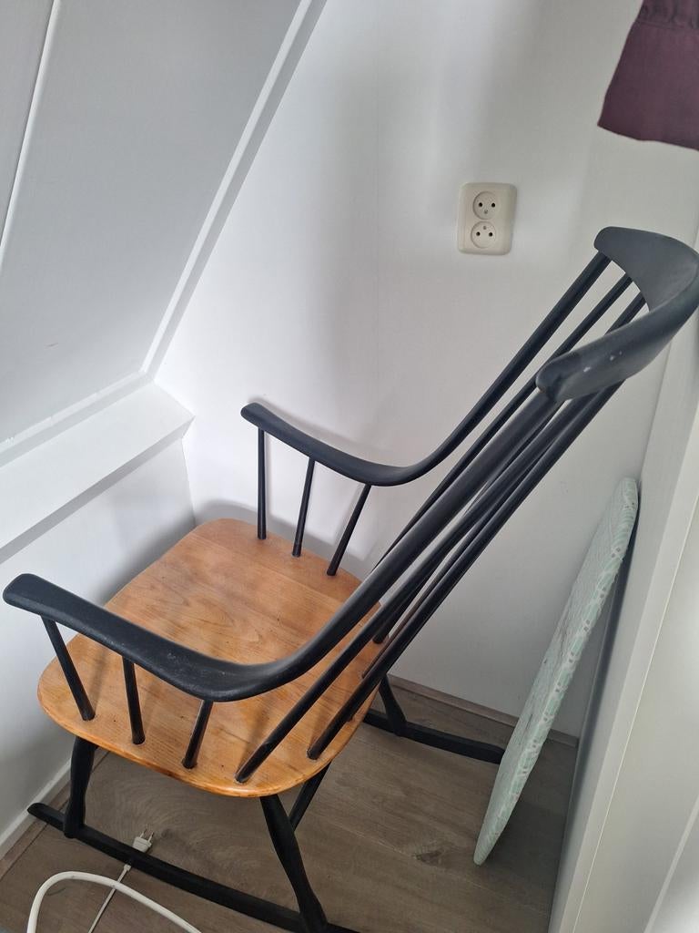 Vintage pastoe schommelstoel, Ophalen, Gebruikt, Jaren 50, 50 tot 75 cm