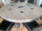 Grote ronde industriële eettafel, Huis en Inrichting, Tafels | Eettafels, Ophalen, Gebruikt, 150 tot 200 cm, Rond