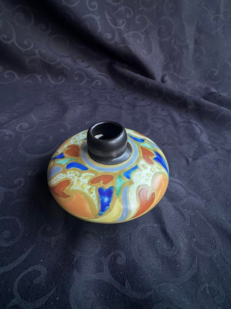 2x vaasje Ola Plateel 250, Antiek en Kunst, Ophalen