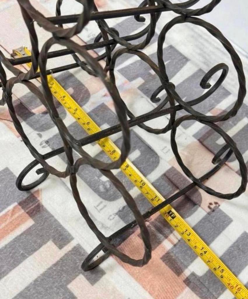 Ijzeren antiek vintage france Wijnrek flessenhouder wijn-rek, Huis en Inrichting, Woonaccessoires | Wijnrekken, Gebruikt, 5 tot 15 flessen