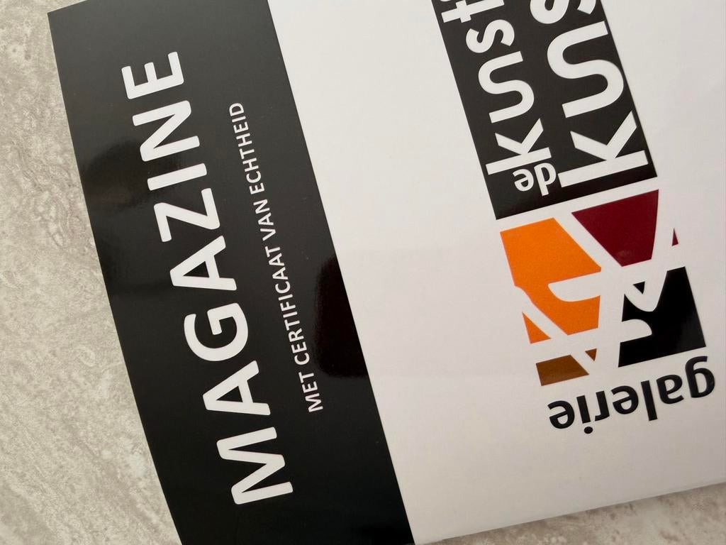 Abstract schilderij met certificaat van echtheid, Antiek en Kunst, Kunst | Schilderijen | Abstract, Ophalen of Verzenden