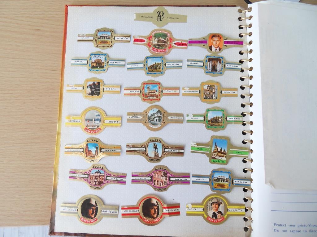 sigarenbandjes Derk de Vries blad 3, Ophalen of Verzenden, Zo goed als nieuw, Sigarenbandjes