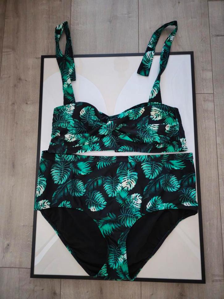 JunaRose bikini maat 48, Kleding | Dames, Grote Maten, Zo goed als nieuw, Shirt of Top, Zwart, Ophalen of Verzenden
