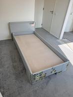 Bed 90x200 grijs Auping, Ophalen, Gebruikt, 90 cm, Eenpersoons