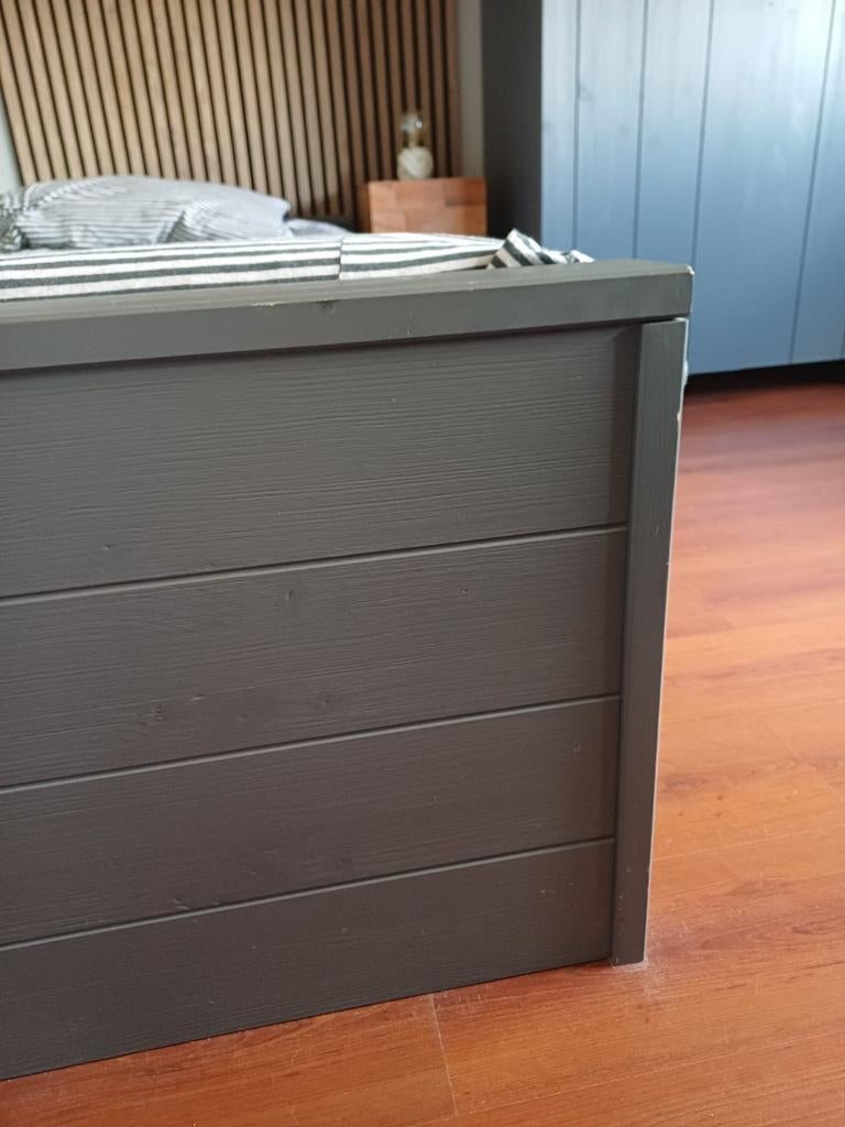 Te Koop  1 persoonsbed, Huis en Inrichting, Slaapkamer | Bedden, Ophalen, Gebruikt, 90 cm, Eenpersoons