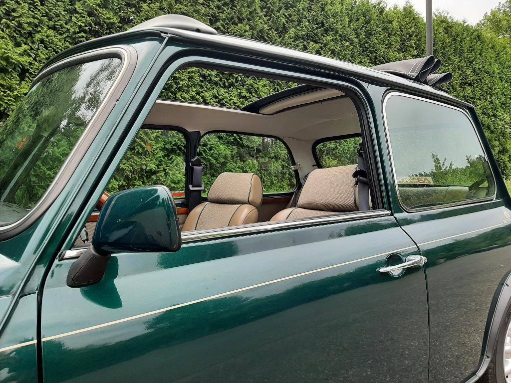 Mini British Open 1.3 met 63dkm, Auto's, Mini, Particulier, Overige modellen, Benzine, Handgeschakeld, Groen, Beige, Leder en Stof