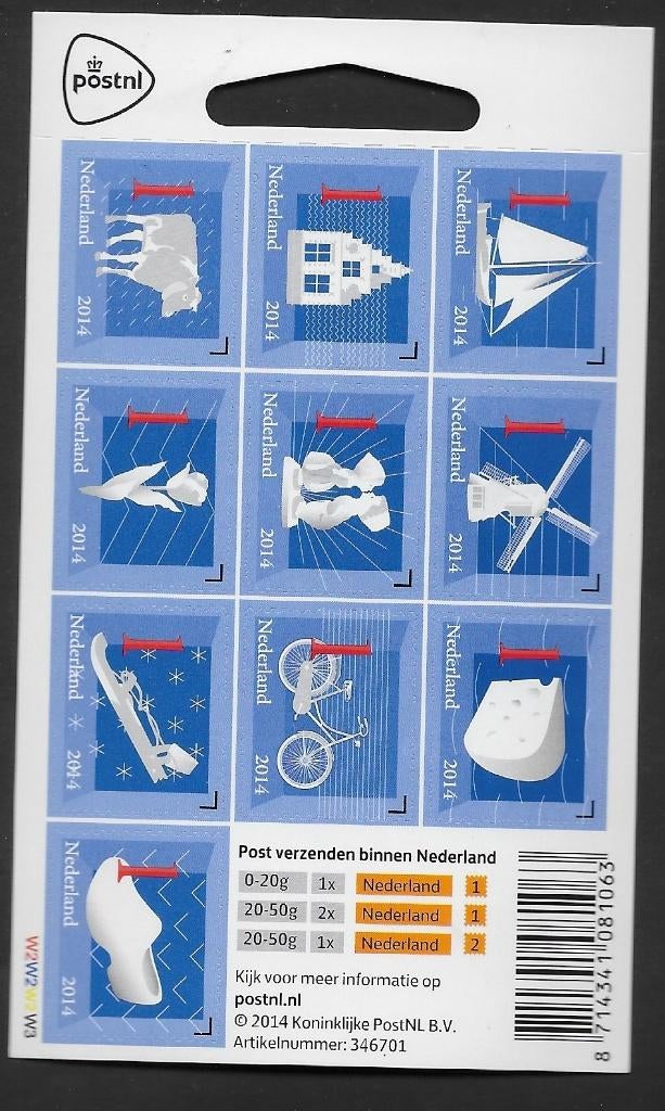 Ned. Iconen. 2014 Nu met veiligheidstanding. NIEUW, Zie Info, Postzegels en Munten, Postzegels | Nederland, Ophalen of Verzenden