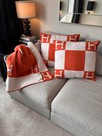 Hermes plaid throw over en kussens, Ophalen of Verzenden, Nieuw