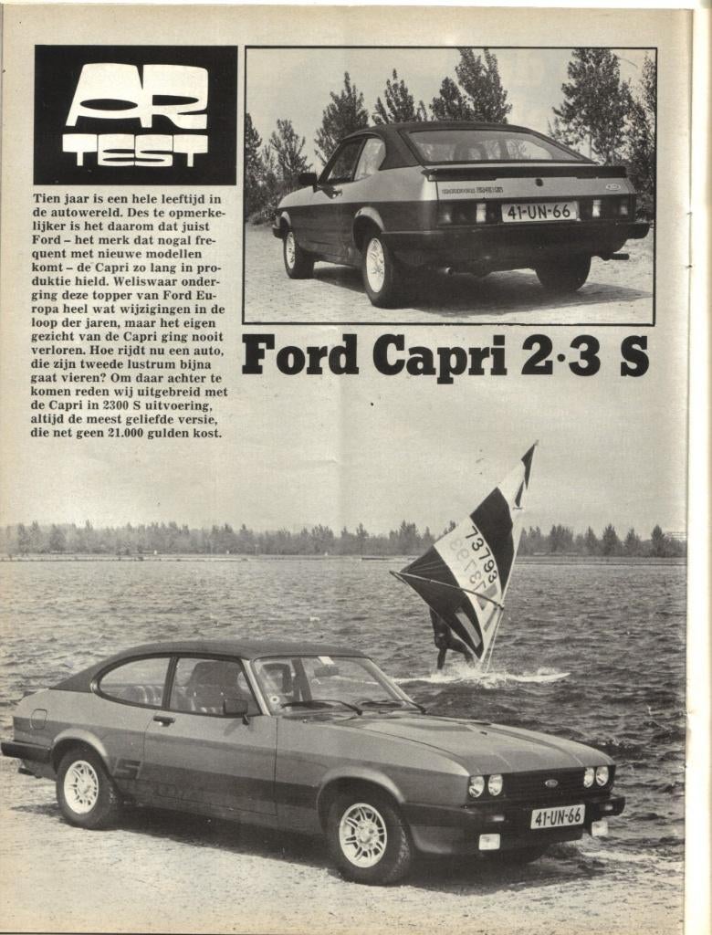 Autorevue test Ford Capri 2300 S Mei 1978, Ophalen of Verzenden, Gelezen, Ford