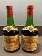 2 Flessen Savigny Morin 1966 Rode Wijn, Ophalen, Frankrijk, Zo goed als nieuw, Rode wijn
