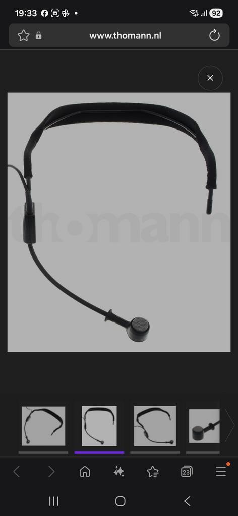 Shure WH20 XLR Headset Microfoon - Zo goed als nieuw, Muziek en Instrumenten, Microfoons, Zo goed als nieuw, Overige typen, Ophalen of Verzenden