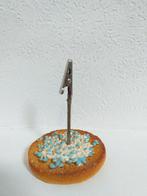 Een beschuit met muisjes / foto of kaartje in klemmen, Kinderen en Baby's, Kraamcadeaus en Geboorteborden, Ophalen of Verzenden