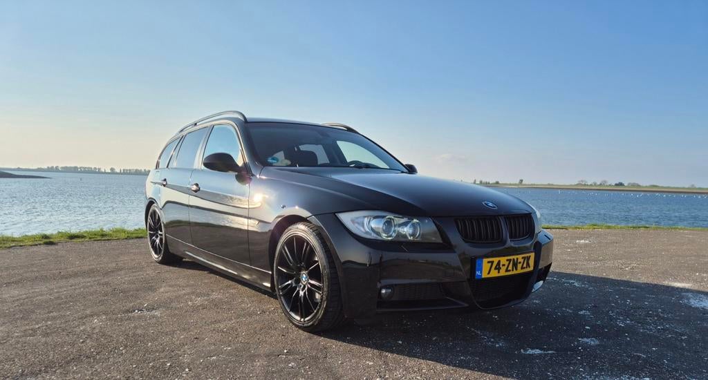 BMW 3-Serie 2.0 D 320 Touring AUT 2008 Zwart, Auto's, BMW, Automaat, 1995 cc, Zwart, 4 cilinders