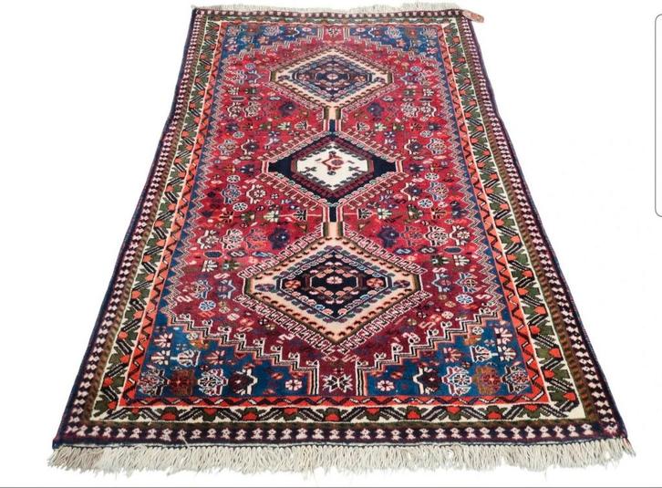 Handgeknoopt Perzisch wol Yalameh tapijt nomad 104x151cm, Huis en Inrichting, Stoffering | Tapijten en Kleden, Zo goed als nieuw