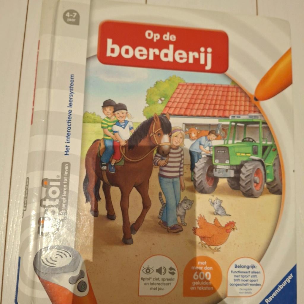 Tiptoi boek: Op de boerderij (4-7 jaar), Ophalen of Verzenden, Zo goed als nieuw, Ravensburger, Non-fictie