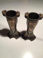 Antieke Art Nouveau tinnen vaasjes - Kayser & Sohn, Ophalen of Verzenden