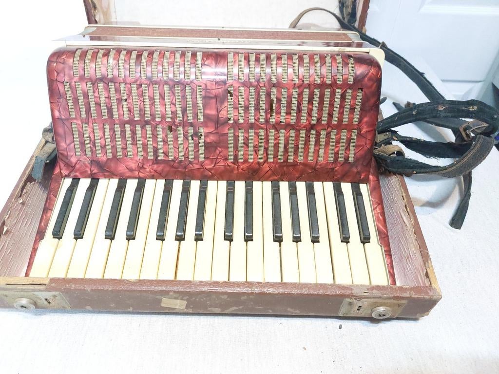 Weltmeister accordeon - Vintage model, Muziek en Instrumenten, Gebruikt, Overige formaten, Met koffer, Weltmeister