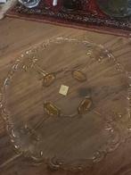 Vintage Amberkleurige Persglazen Serveerschaal, Ophalen