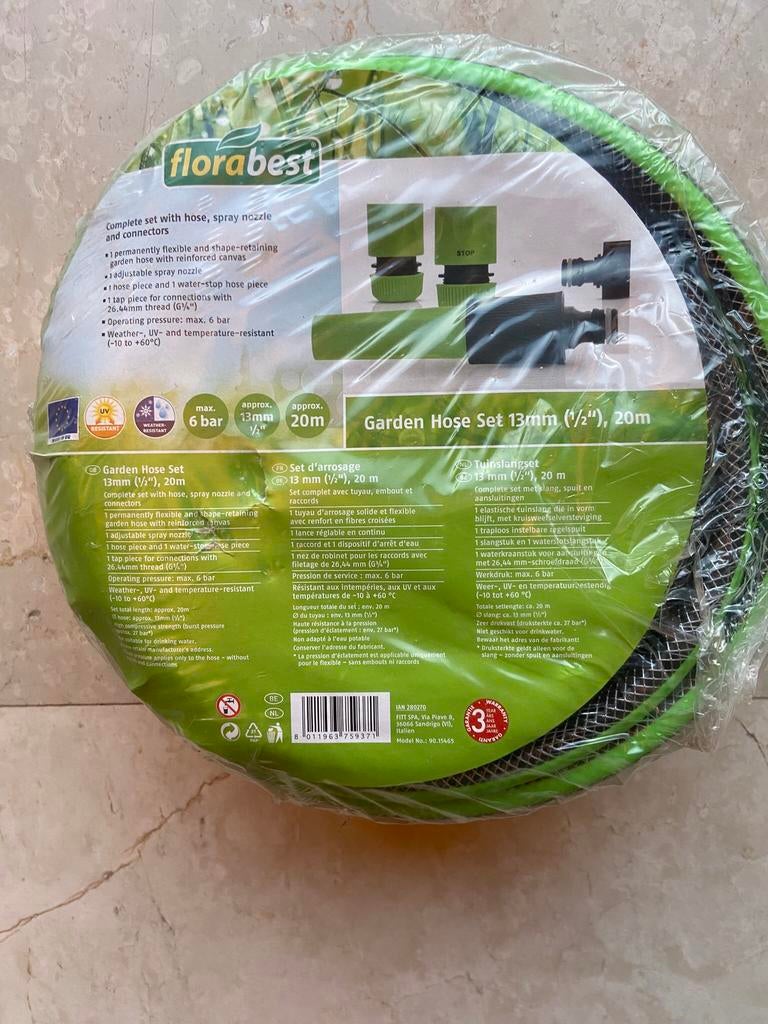 Nieuw, Tuinslangset, Florabest, Ophalen of Verzenden, Nieuw, Tuinslang