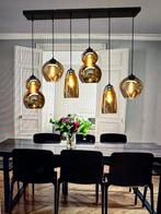 Hanglamp Quinto smoke 6lichts, Ophalen, Zo goed als nieuw, Glas, 75 cm of meer
