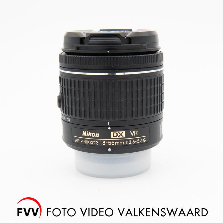 Nikon AF-P Nikkor 18-55 mm f/ 3.5-5.6 G DX VR, Audio, Tv en Foto, Fotografie | Lenzen en Objectieven, Gebruikt, Standaardlens